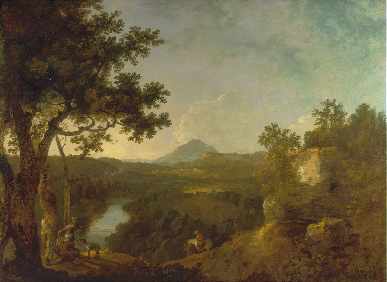 Vista vicino a Wynnstay, la sede di Sir Watkin Williams - Wynn, Yale Center for British Art